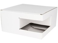 Подарочная коробка для кружек (для 4 керамических предметов), белый, белый