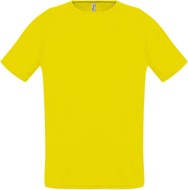 Футболка унисекс SPORTY 140, лимонно-желтая