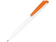 Ручка шариковая Senator «Dart Basic Polished», белый/оранжевый