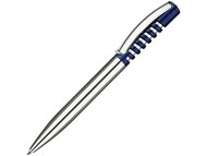 Ручка шариковая Senator New Spring Chrome, серебристый/синий