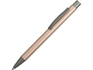 Ручка металлическая soft touch шариковая «Tender» с зеркальным слоем, розовое золото/серый