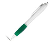 Ручка шариковая "Nash", зеленый/серебристый, черные чернила
