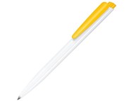 Ручка шариковая Senator «Dart Basic Polished», белый/желтый