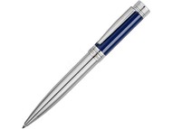 Ручка шариковая Cerruti 1881 «Zoom Azur», серебристый/синий