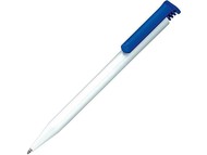 Ручка шариковая Senator модель «Super-Hit Basic Polished», белый/синий