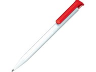 Ручка шариковая Senator модель «Super-Hit Basic Polished», белый/красный