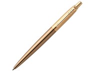 Шариковая ручка Parker Jotter Premium West End Gold Brushed GT, коричневый/золотистый