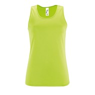 Майка женская SPORTY TT WOMEN, зеленое яблоко