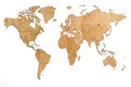 Деревянная карта мира World Map Wall Decoration Exclusive, дуб