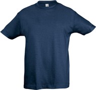 Футболка детская REGENT KIDS 150, синяя (джинс)