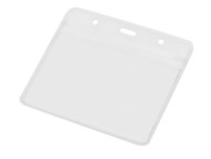 Бейдж Crystal Flat 115*101 мм (внут.размер  98*68 мм), прозрачный