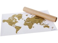 Скретч-карта мира Wanderlust, натуральный