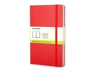 Записная книжка Moleskine Classic (нелинованный) в твердой обложке, Pocket (9x14см), красный
