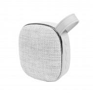 Колонка беспроводная мини MAREK с текстильной решеткой серая
