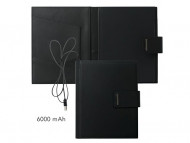 Папка А5 Loop Black с пауэрбэнком. Hugo Boss, черный