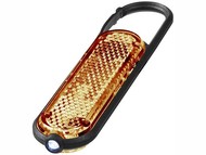 Брелок "Ceres" с карабином и светодиодом, оранжевый