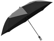Зонт двухсекционный Pinwheel с автоматическим открытием, 23", серый/черный