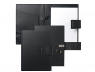 Папка А5 Loop Black с USB-флешкой на 16 Гб. Hugo Boss, черный