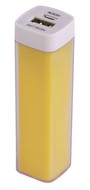 Bнешний аккумулятор Bar, 2200 mAh, ver.2, желтый