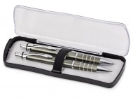 Набор Celebrity «Райт»: ручка шариковая, карандаш в футляре серый