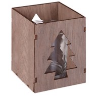 Подсвечник Wood, с изображением елочки
