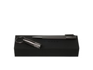 Подарочный набор: USB-флешка на 16 Гб,  ручка шариковая. Hugo Boss, графит