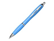 Шариковая ручка Nash из пшеничной соломы с хромированным наконечником, cиний