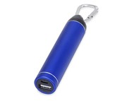 Портативное зарядное устройство "Марс" с карабином, 2600 mAh, синий