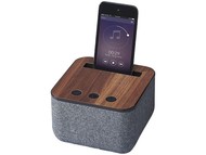 Динамик Shae Bluetooth® с элементами дерева и ткани