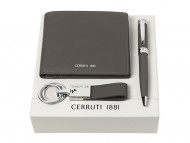 Подарочный набор: портмоне, ручка шариковая, брелок. Cerruti 1881