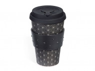 Бамбуковая кружка. Swarovski, черный