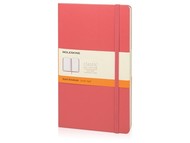 Записная книжка Moleskine Classic (в линейку) в твердой обложке, Large (13х21см), розовый