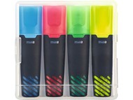 Набор жидких текстовых выделителей "LIQEO HIGHLIGHTER 4er SET", цвета текстовых выделителей: желтый, зеленый, пурпурный, синий