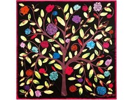 Платок шелковый Ungaro модель «Albero della Vita»
