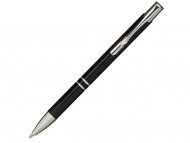 Алюминиевая шариковая кнопочная ручка Moneta, черный
