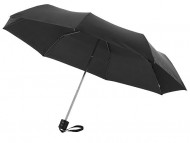 Зонт Ida трехсекционный 21,5", черный (Р)