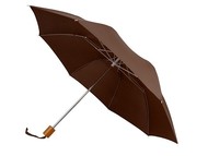 Зонт Oho двухсекционный 20", коричневый